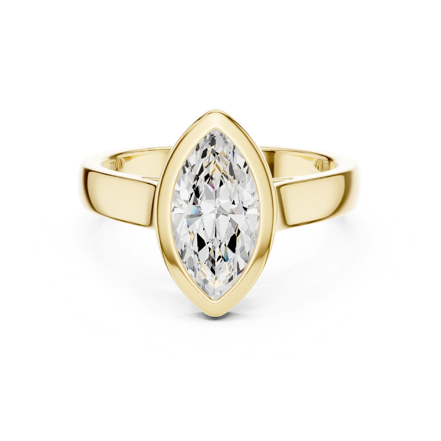 Marquise Lab Grown Diamond Solitaire Engagement Ring