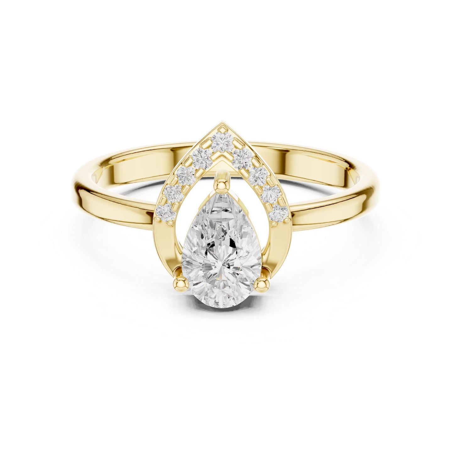Oval Lab Grown Diamond Halo Engagement Ring