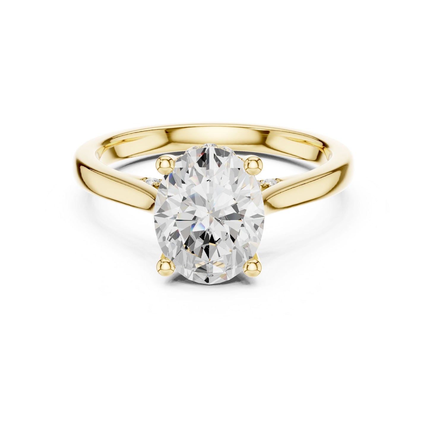 Oval Lab Grown Diamond Solitaire Engagement Ring