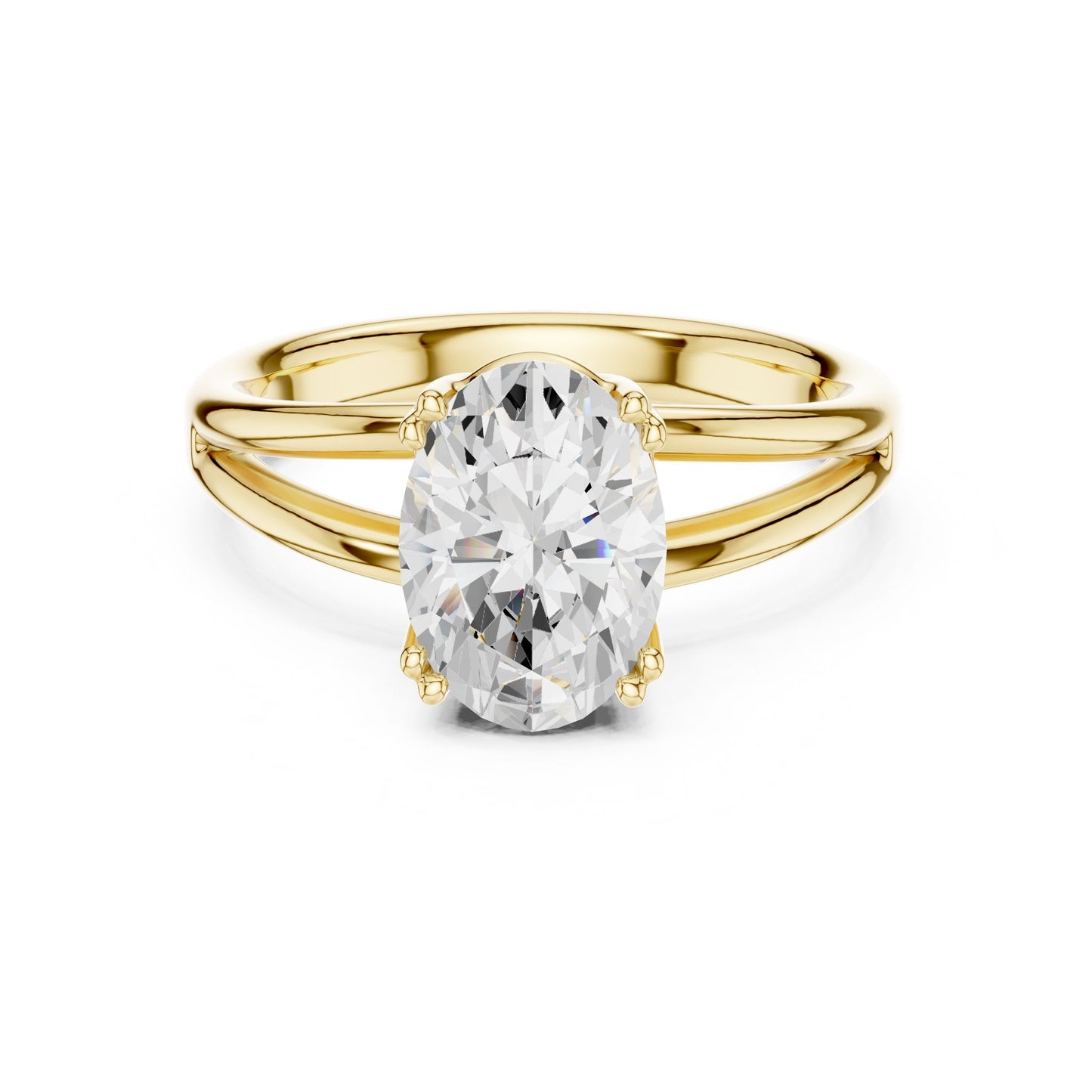 Oval Lab Grown Diamond Solitaire Engagement Ring