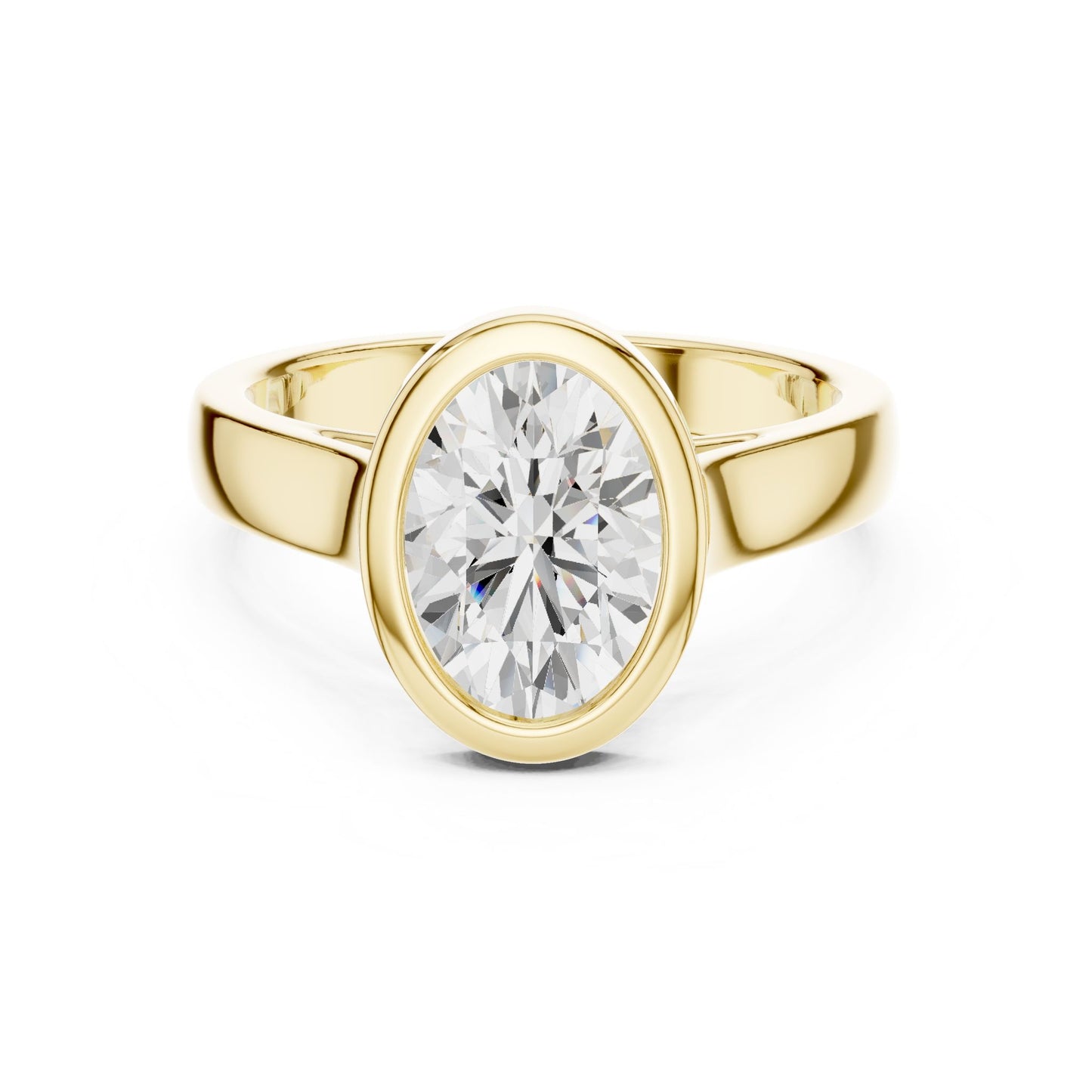 Oval Lab Grown Diamond Solitaire Engagement Ring