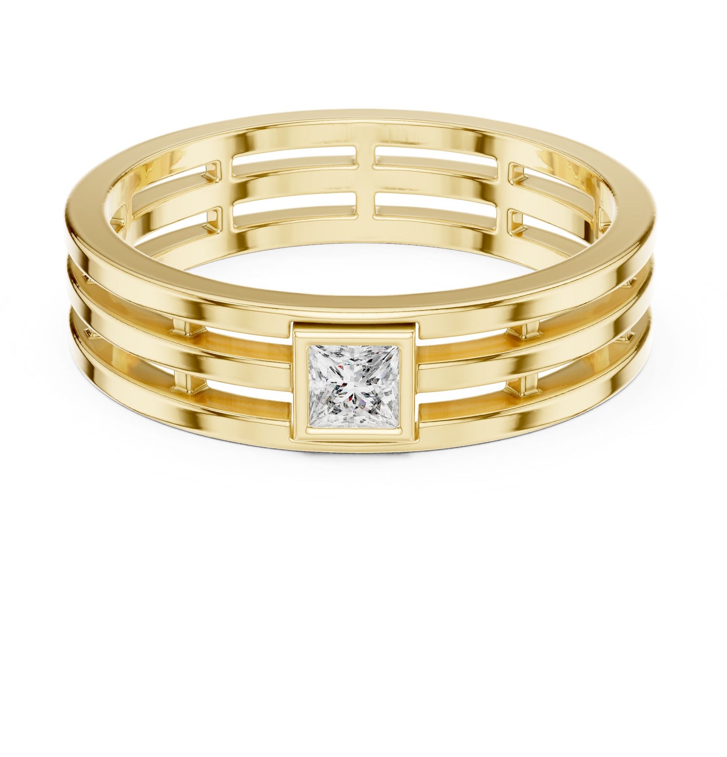 Princess Lab Grown Diamond Solitaire Engagement Ring