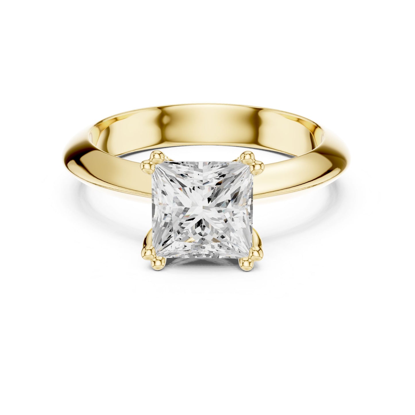 Princess Lab Grown Diamond Solitaire Engagement Ring