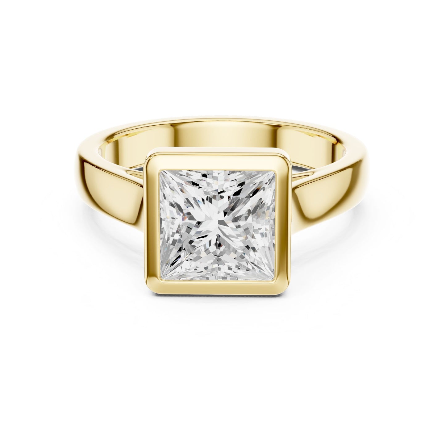 Princess Lab Grown Diamond Solitaire Engagement Ring