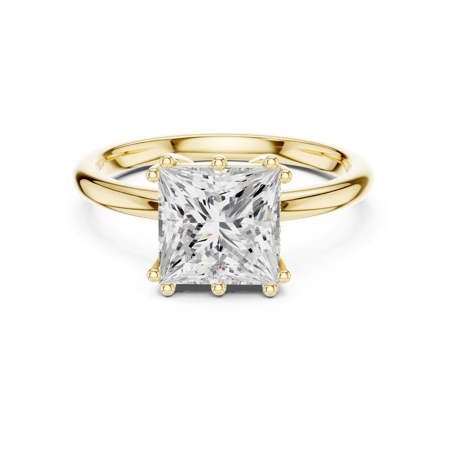 Princess Lab Grown Diamond Solitaire Engagement Ring