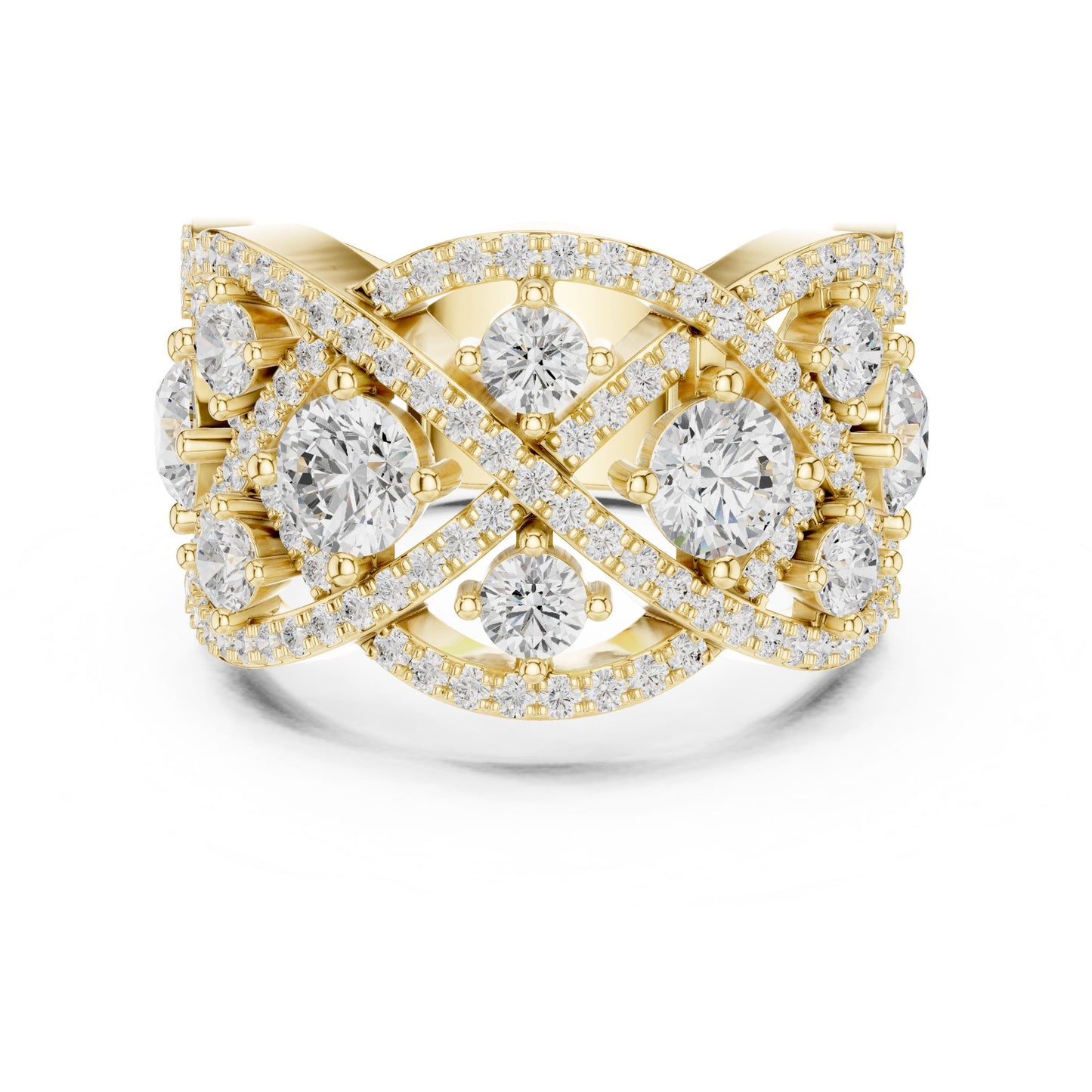 Round Lab Grown Diamond Halo Engagement Ring