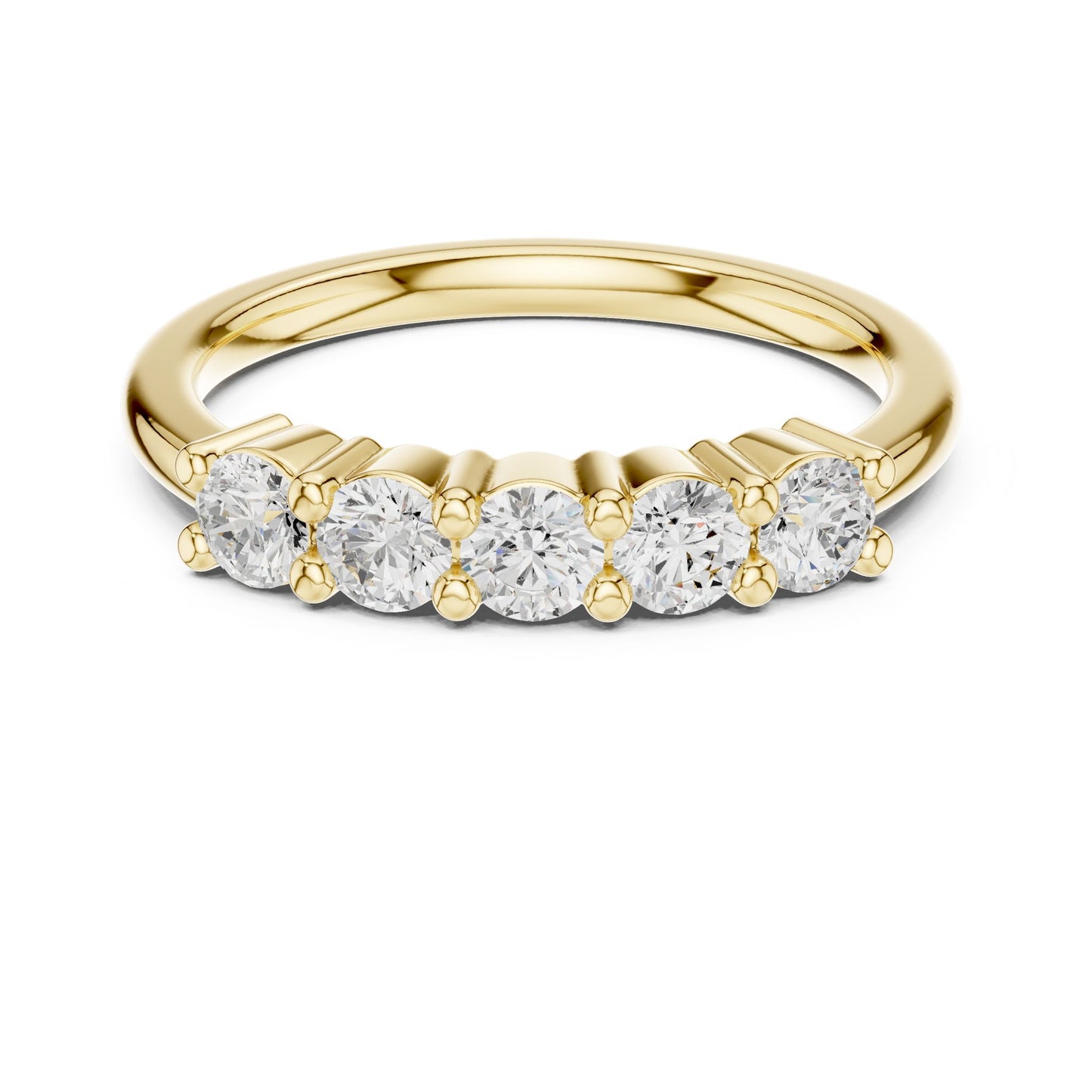 Round Lab Grown Diamond Pave Engagement Ring