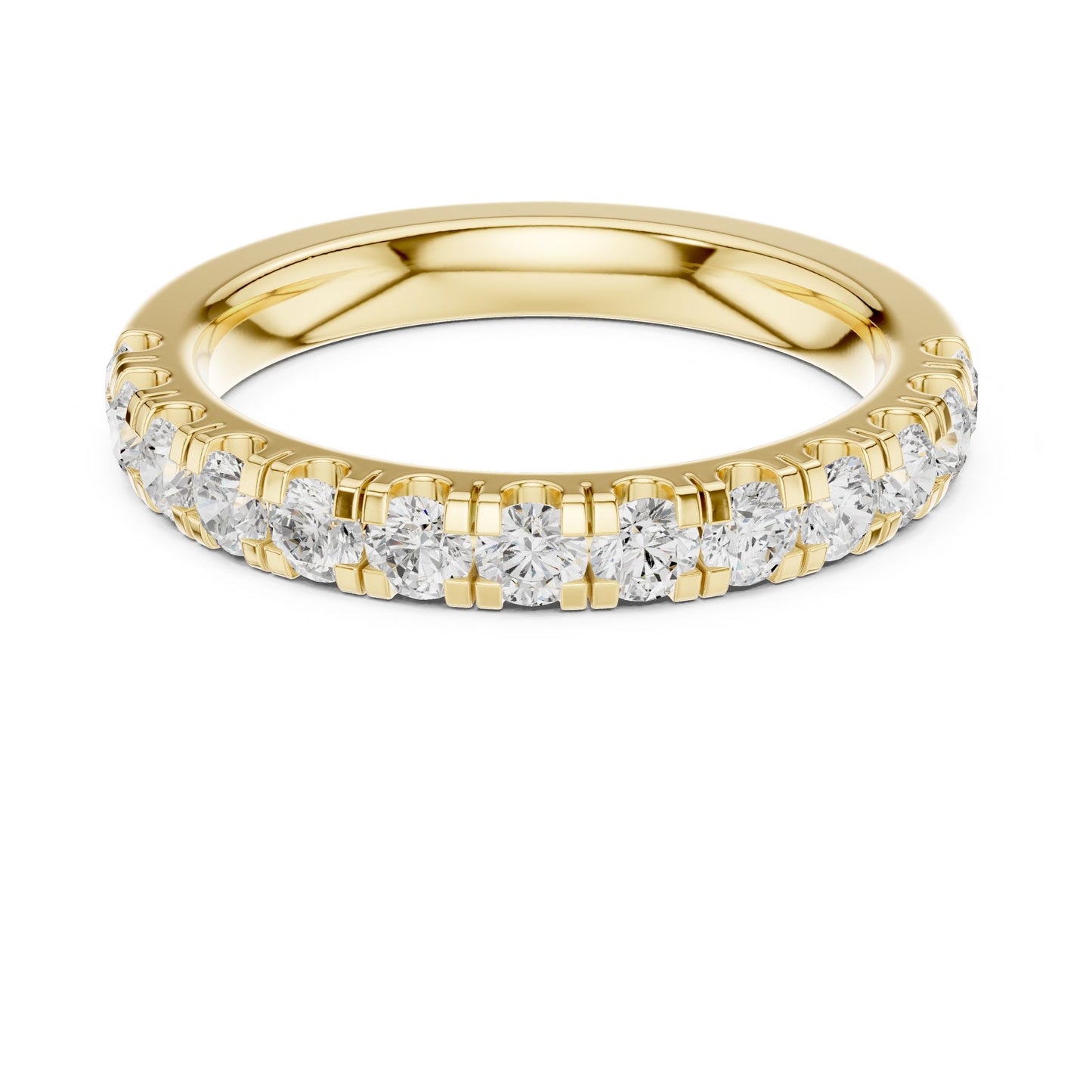 Round Lab Grown Diamond Pave Engagement Ring