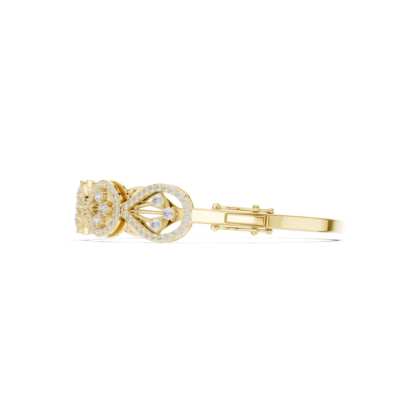 Round Bangle Lab Grown Diamond Bracelet