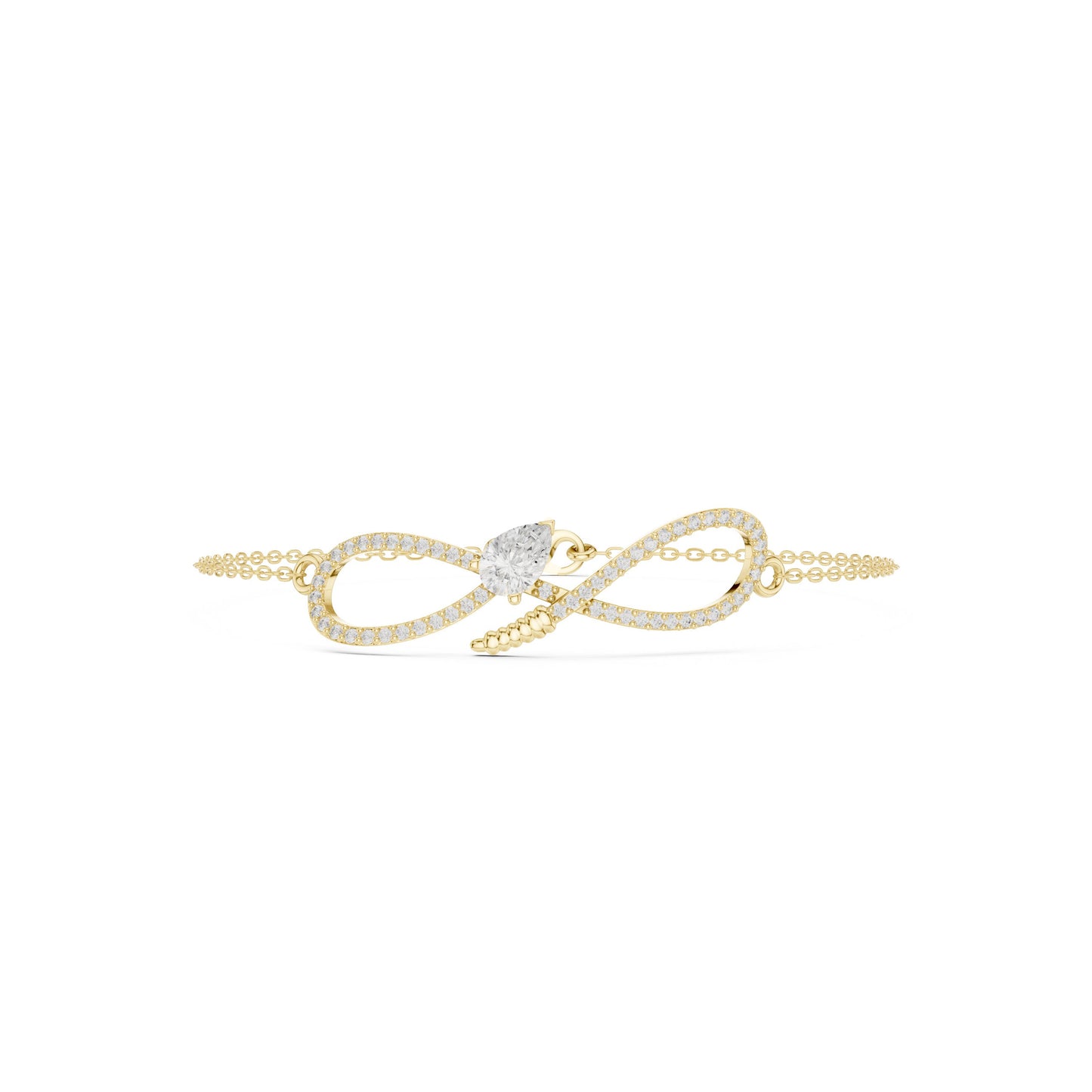 Pear Chain Lab Grown Diamond Bracelet