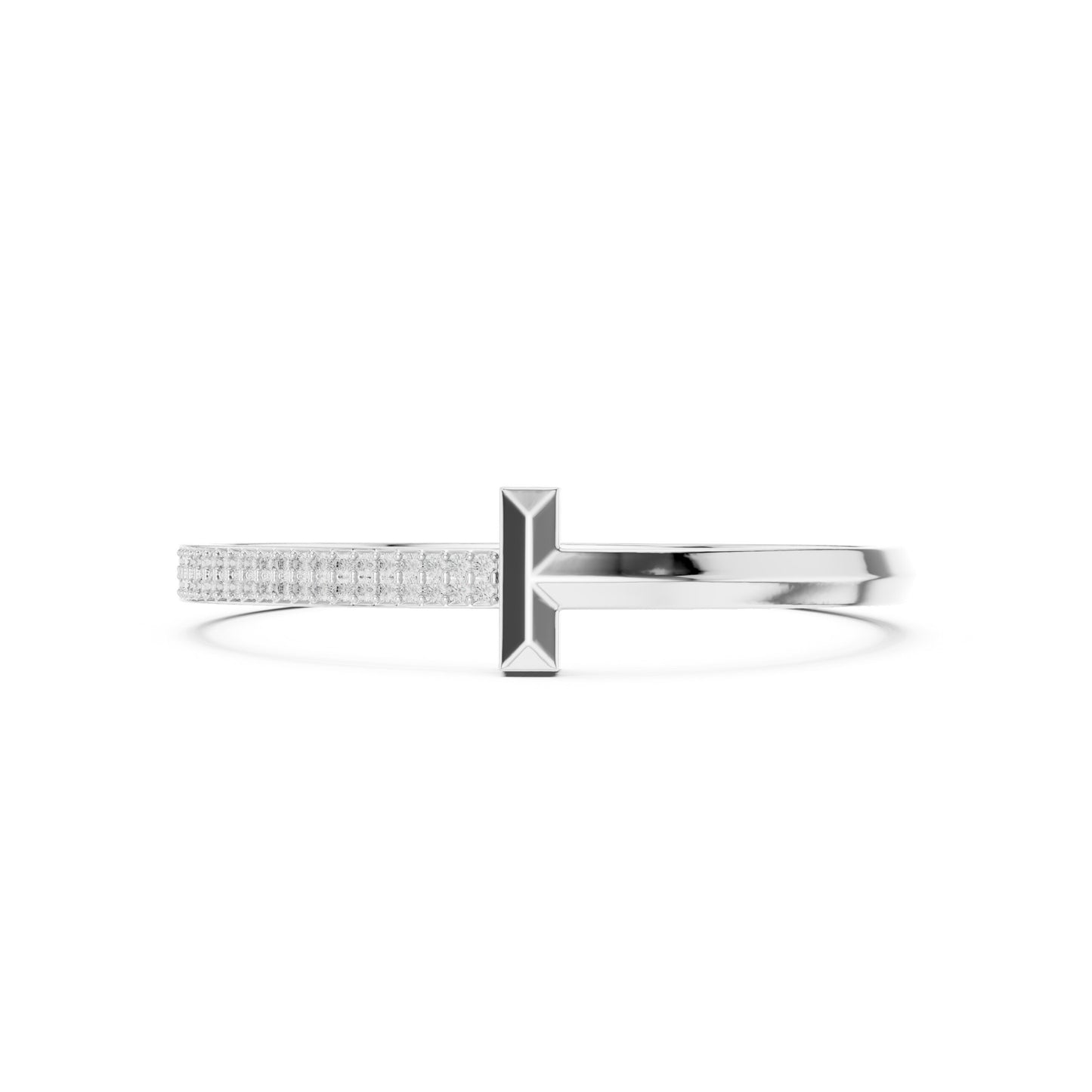 Men's Round Bangle Lab Grown Diamond Bracelet