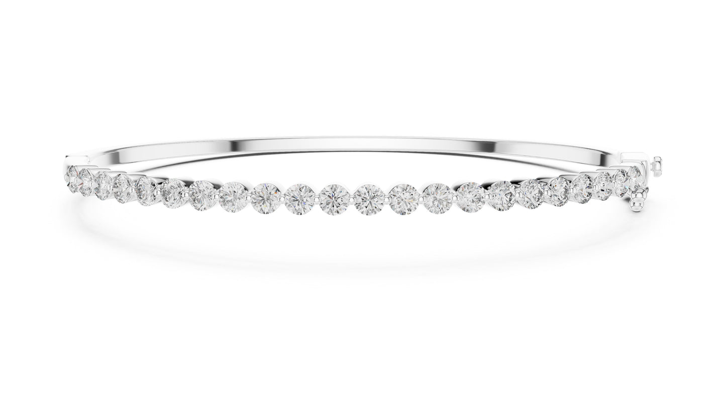 Round Bangle Lab Grown Diamond Bracelet