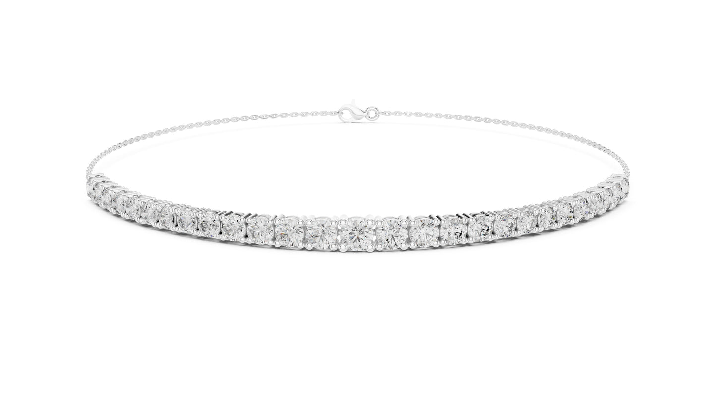 Round Tennis Lab Grown Diamond Bracelet