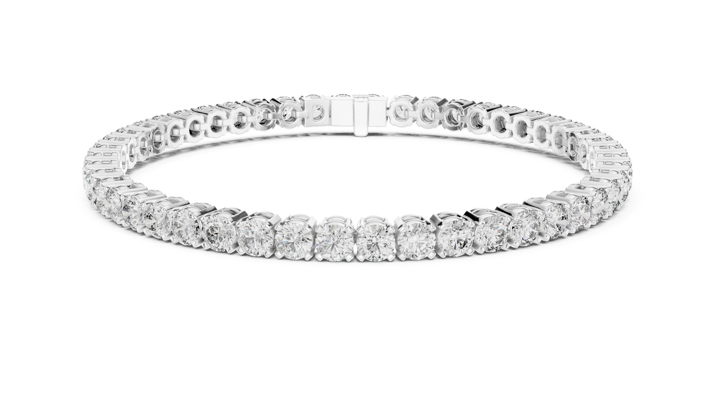 Round Tennis Lab Grown Diamond Bracelet