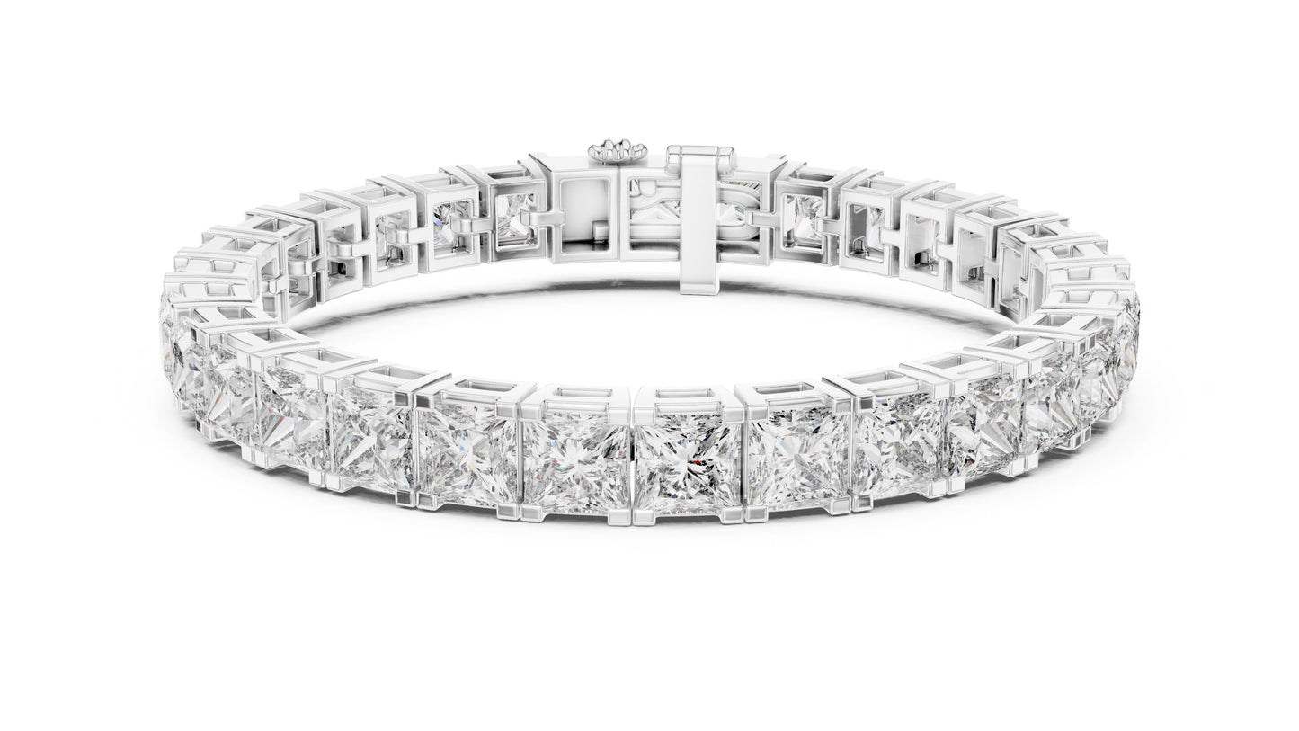 Princess Tennis Lab Grown Diamond Bracelet