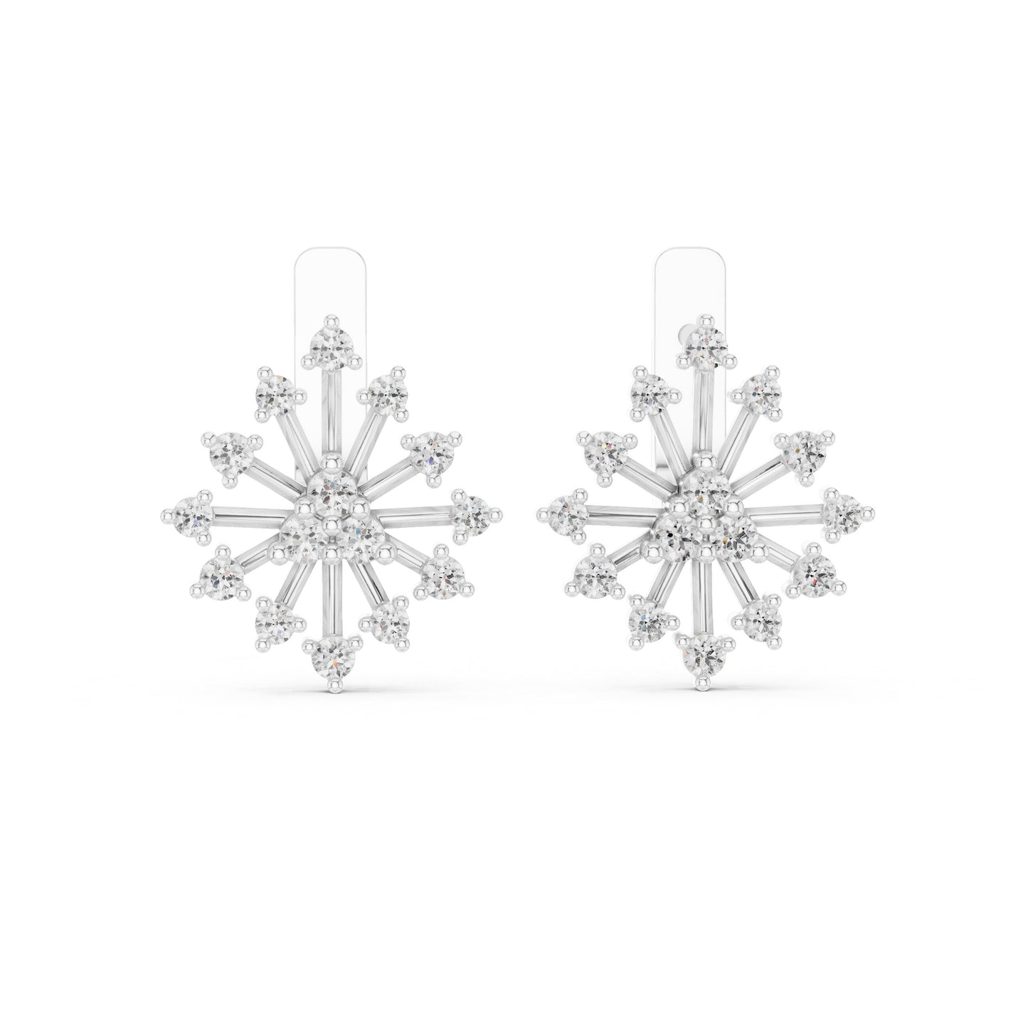 Round Jacket Lab Grown Diamond Earrings