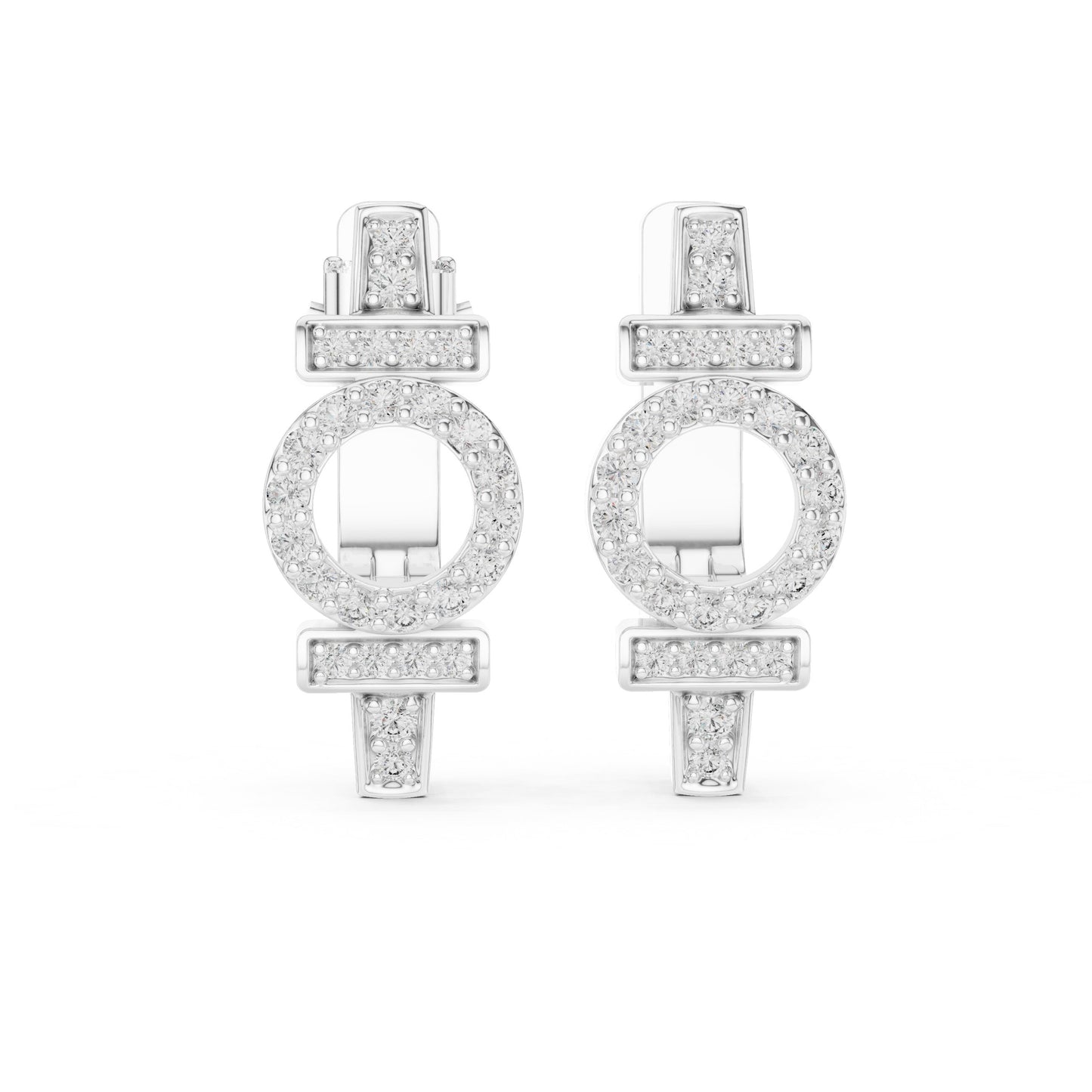 Round Stud Lab Grown Diamond Earrings