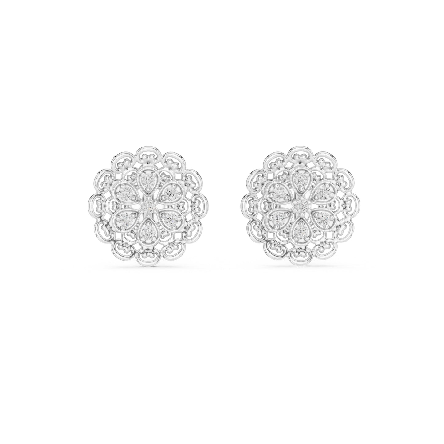 Mixed Shape Lab Grown Diamond Stud Earrings