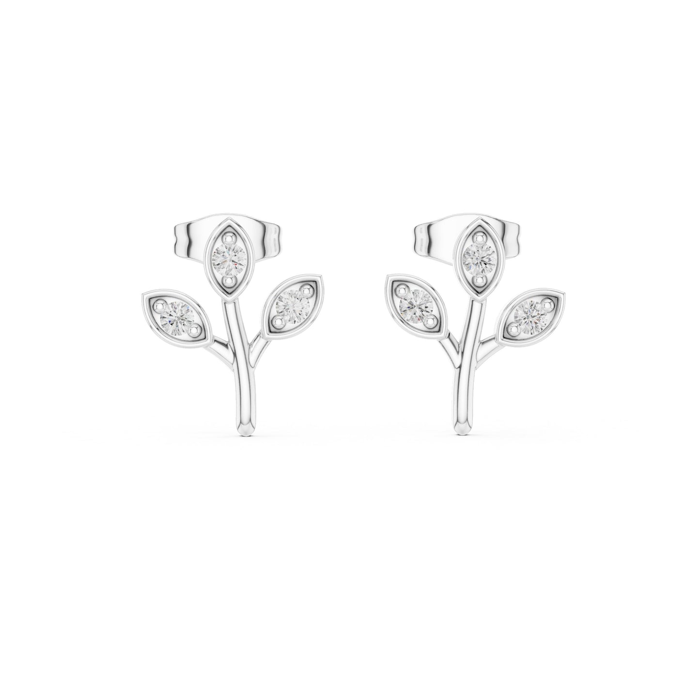 Marquise Stud Lab Grown Diamond Earrings