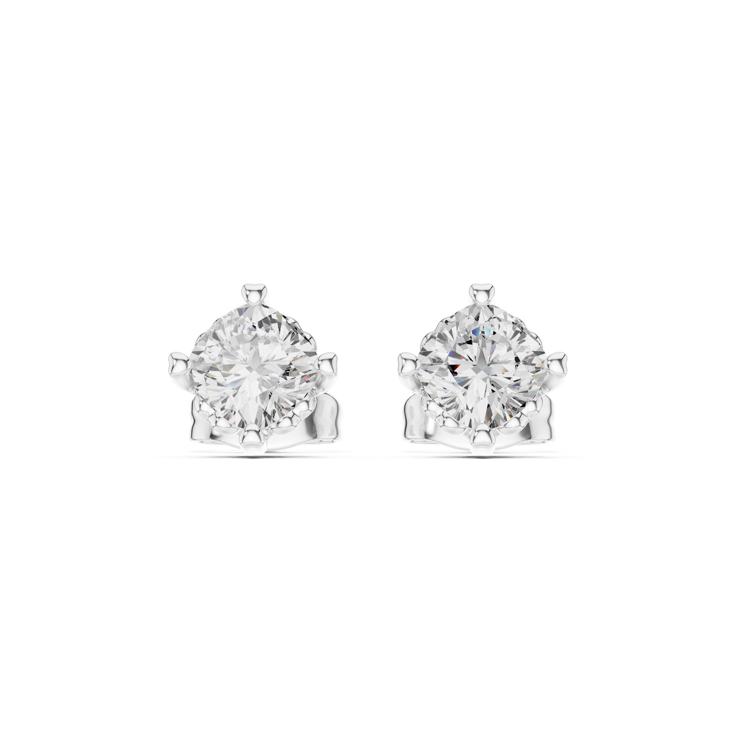 Oval Stud Lab Grown Diamond Earrings