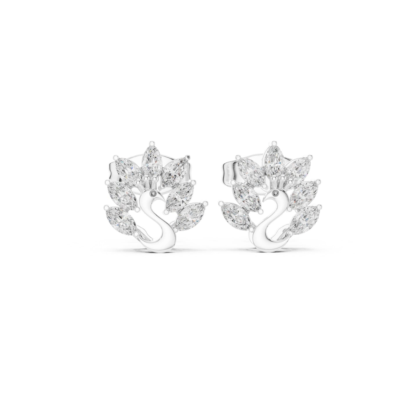 Marquise Stud Lab Grown Diamond Earrings