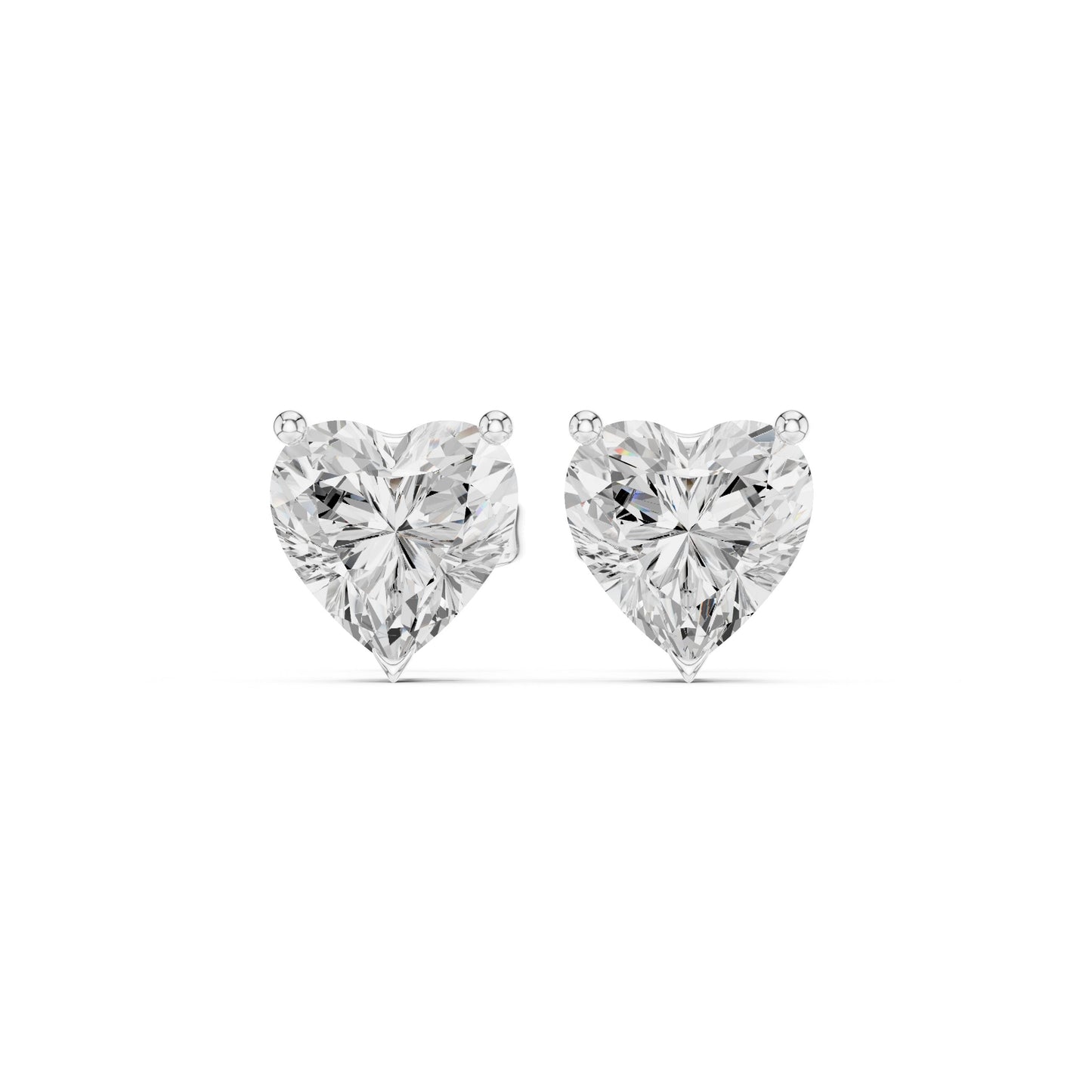 Round Stud Lab Grown Diamond Earrings