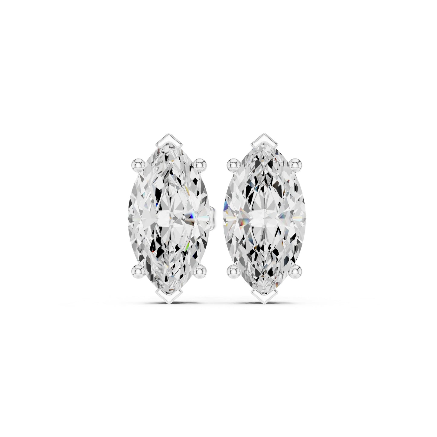 Mixed Shape Lab Grown Diamond Stud Earrings