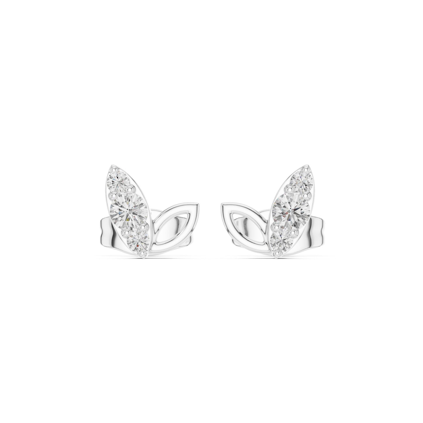 Pear Stud Lab Grown Diamond Earrings