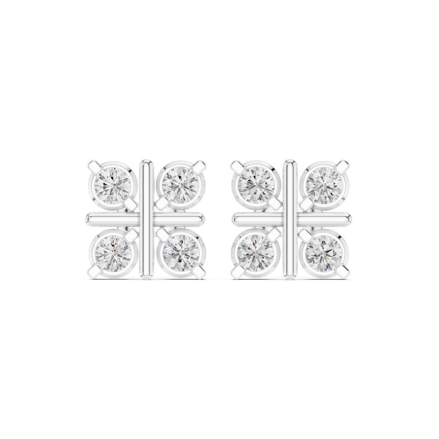 Round Climber Lab Grown Diamond Earrings