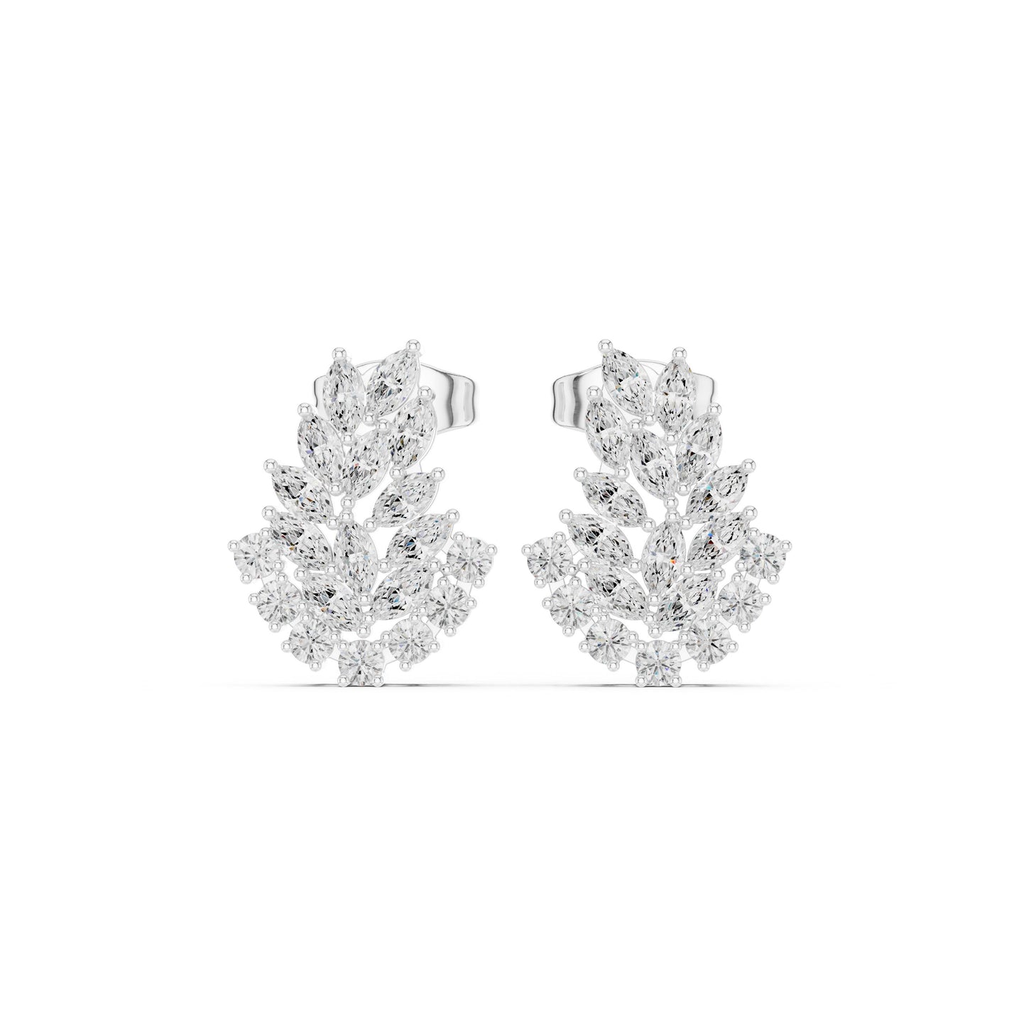Mixed Shape Lab Grown Diamond Stud Earrings