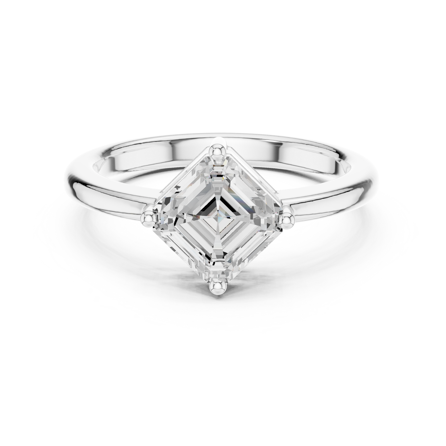 Mixed Shape Lab Grown Diamond Solitaire Ring