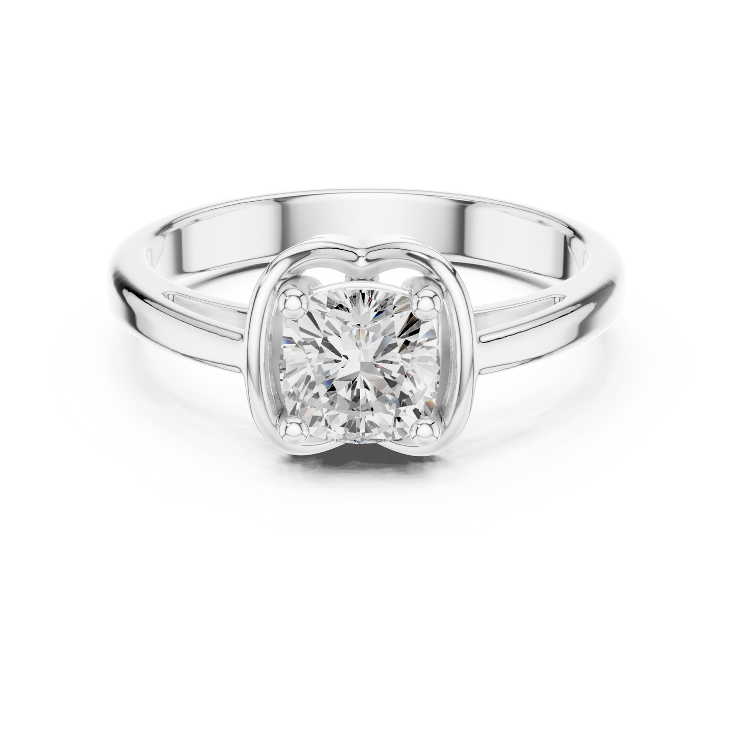 Round Solitaire Lab Grown Diamond Ring
