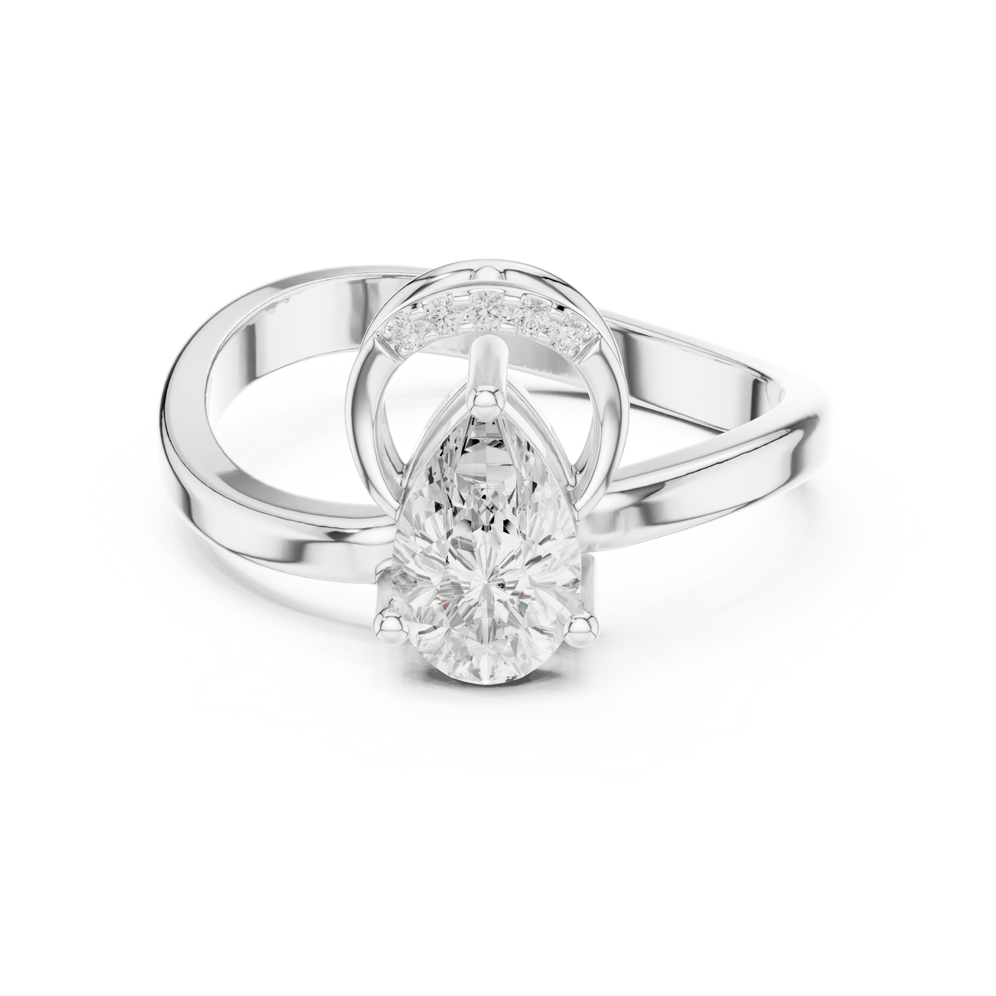 Mixed Shape Lab Grown Diamond Halo Ring