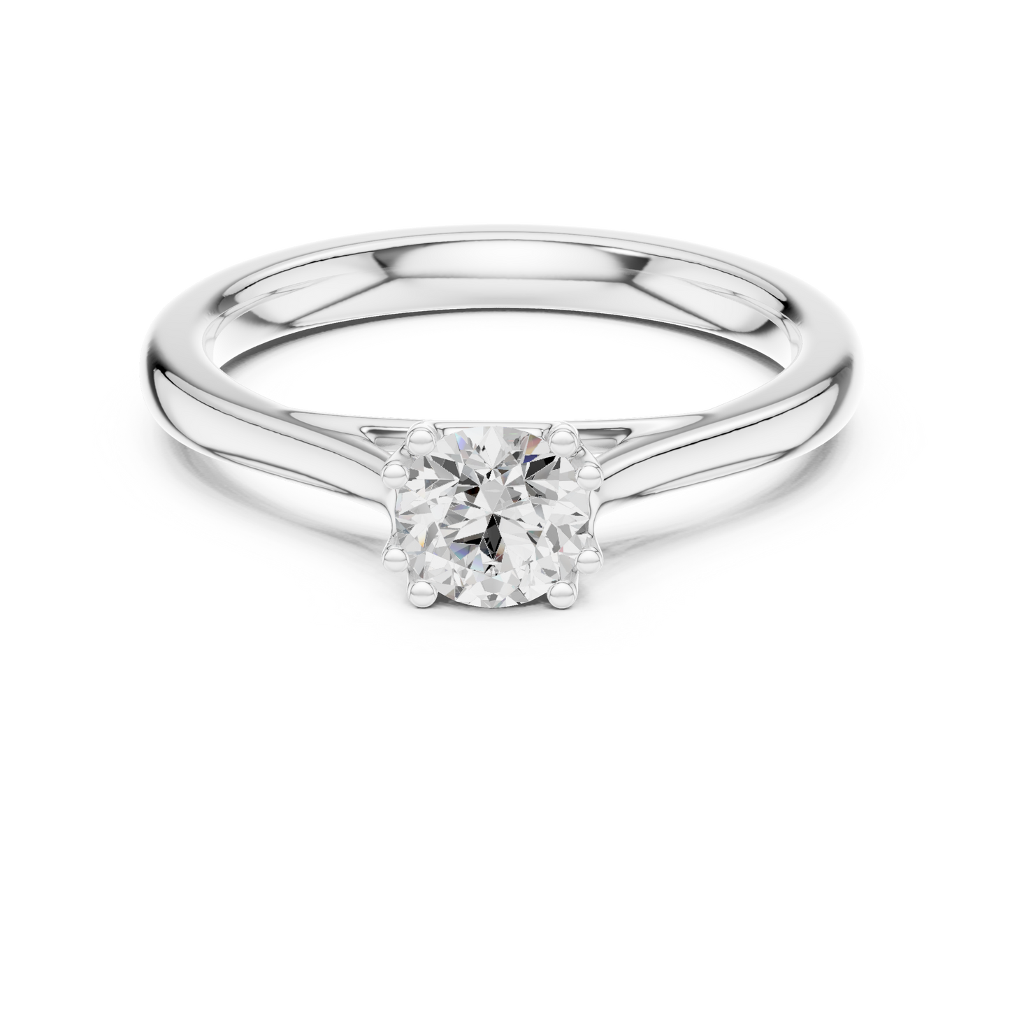 Round Solitaire Lab Grown Diamond Ring