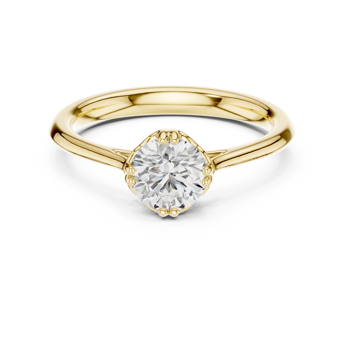 Round Halo Lab Grown Diamond Ring
