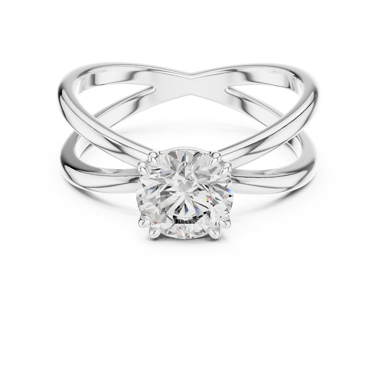 Round Solitaire Lab Grown Diamond Ring