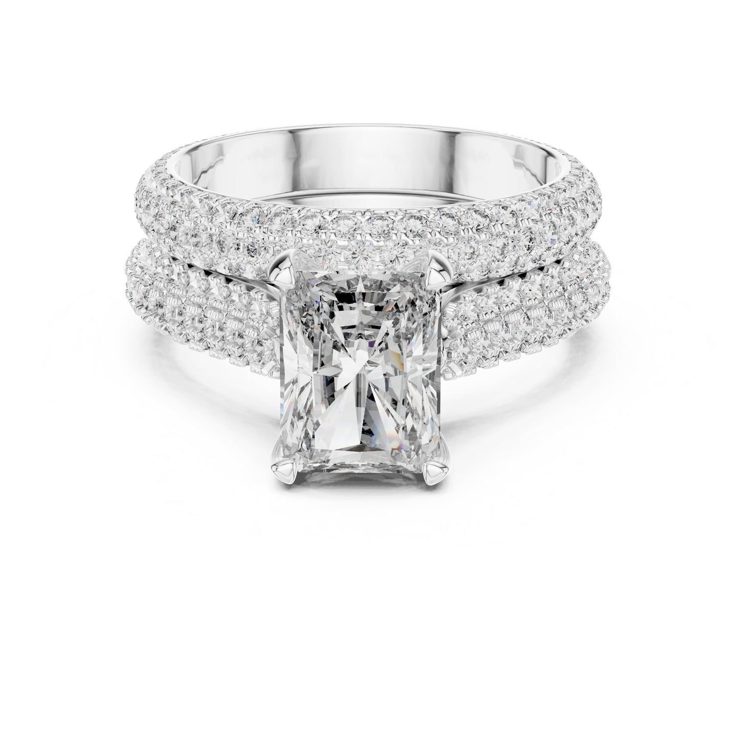 Mixed Shape Lab Grown Diamond Halo Ring