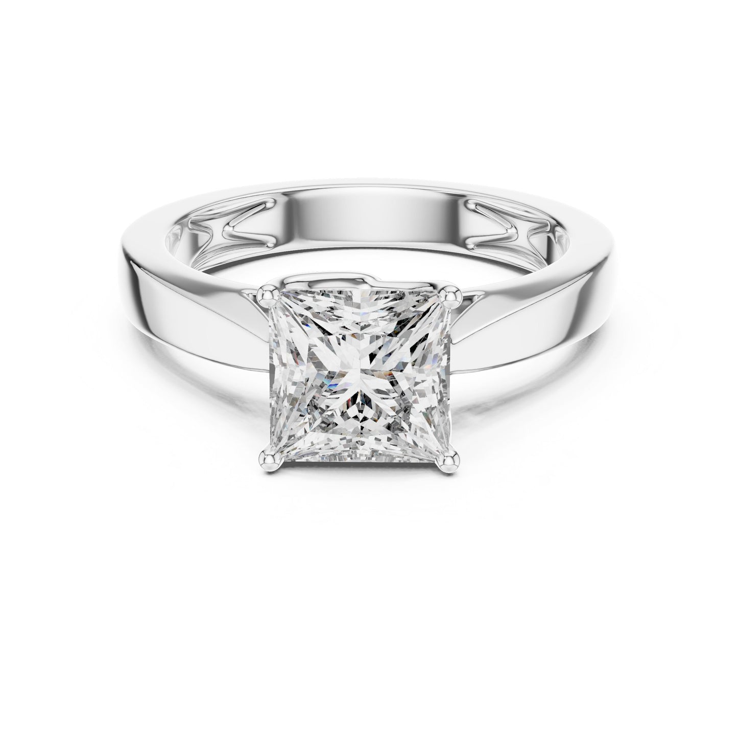 Cushion Solitaire Lab Grown Diamond Ring