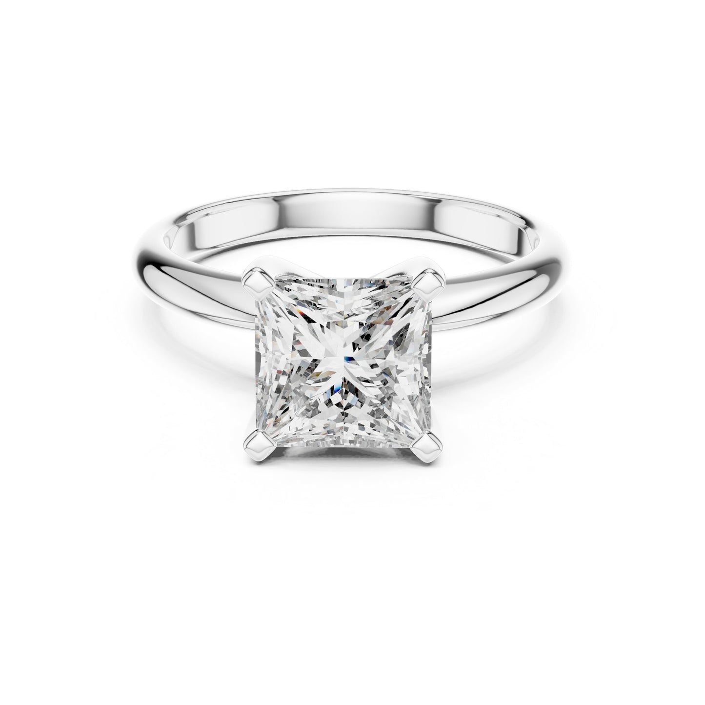 Cushion Solitaire Lab Grown Diamond Ring