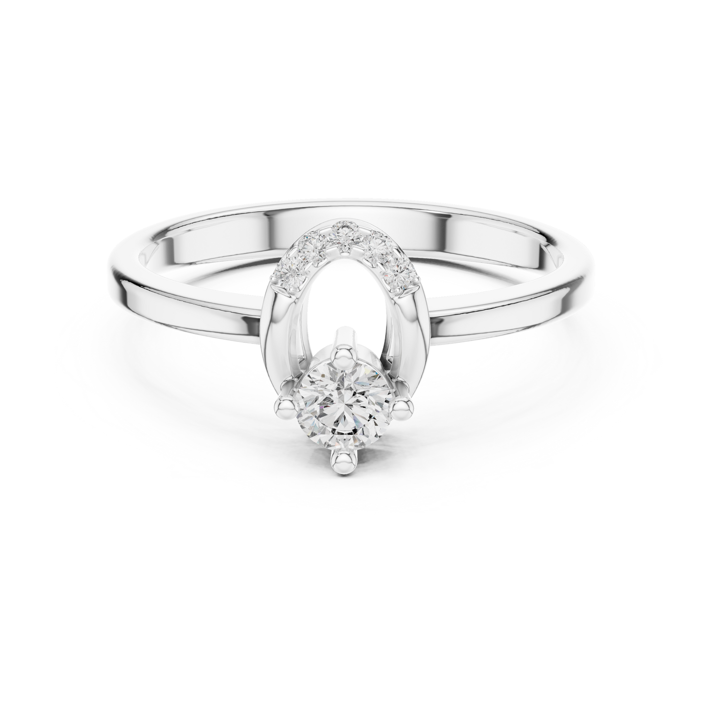 Round Halo Lab Grown Diamond Ring