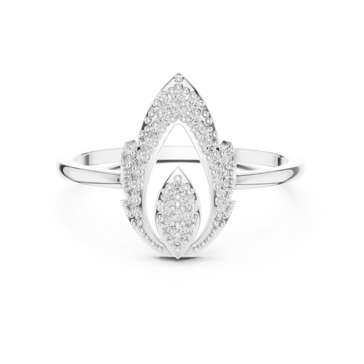 Mixed Shape Lab Grown Diamond Halo Ring