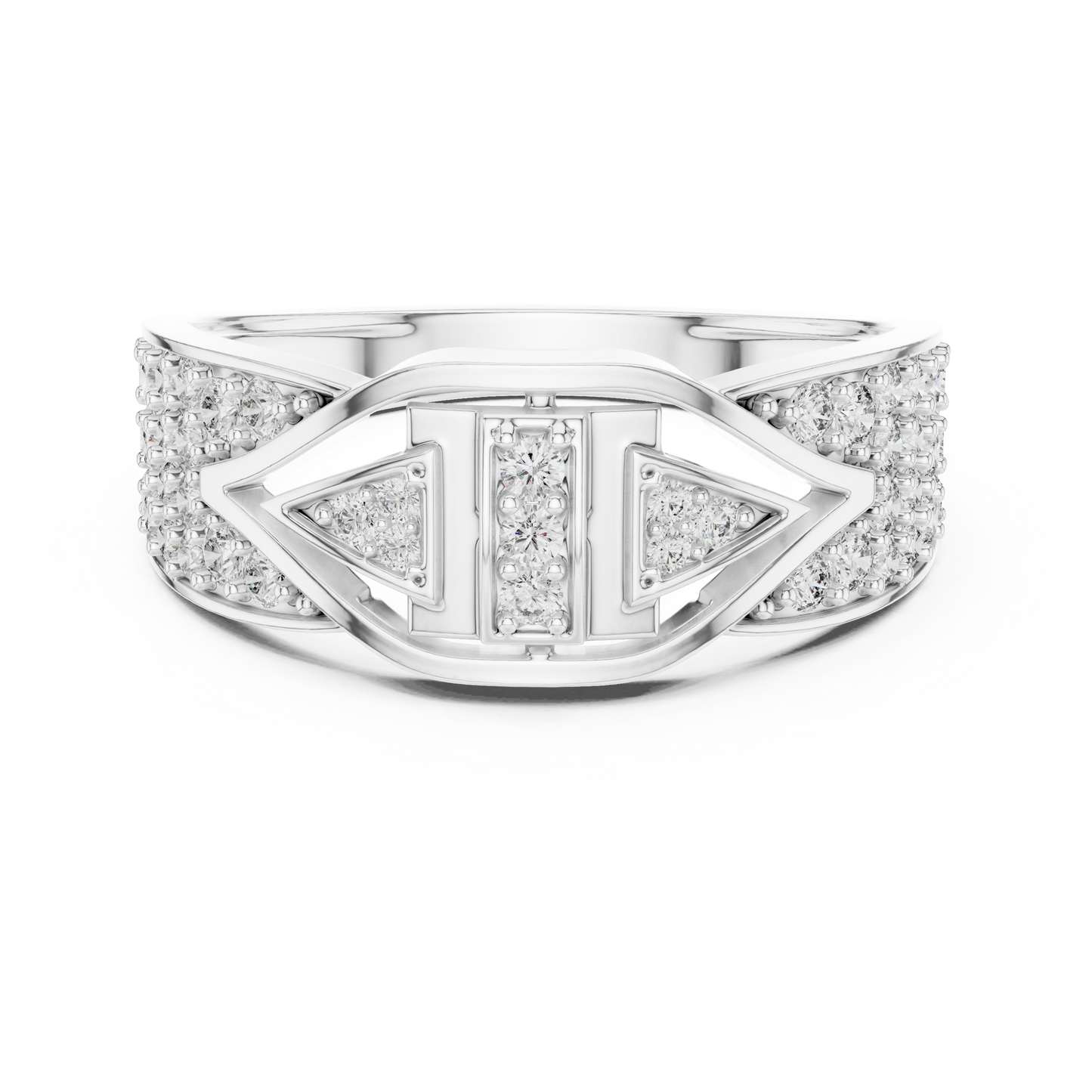 Mixed Shape Lab Grown Diamond Halo Ring
