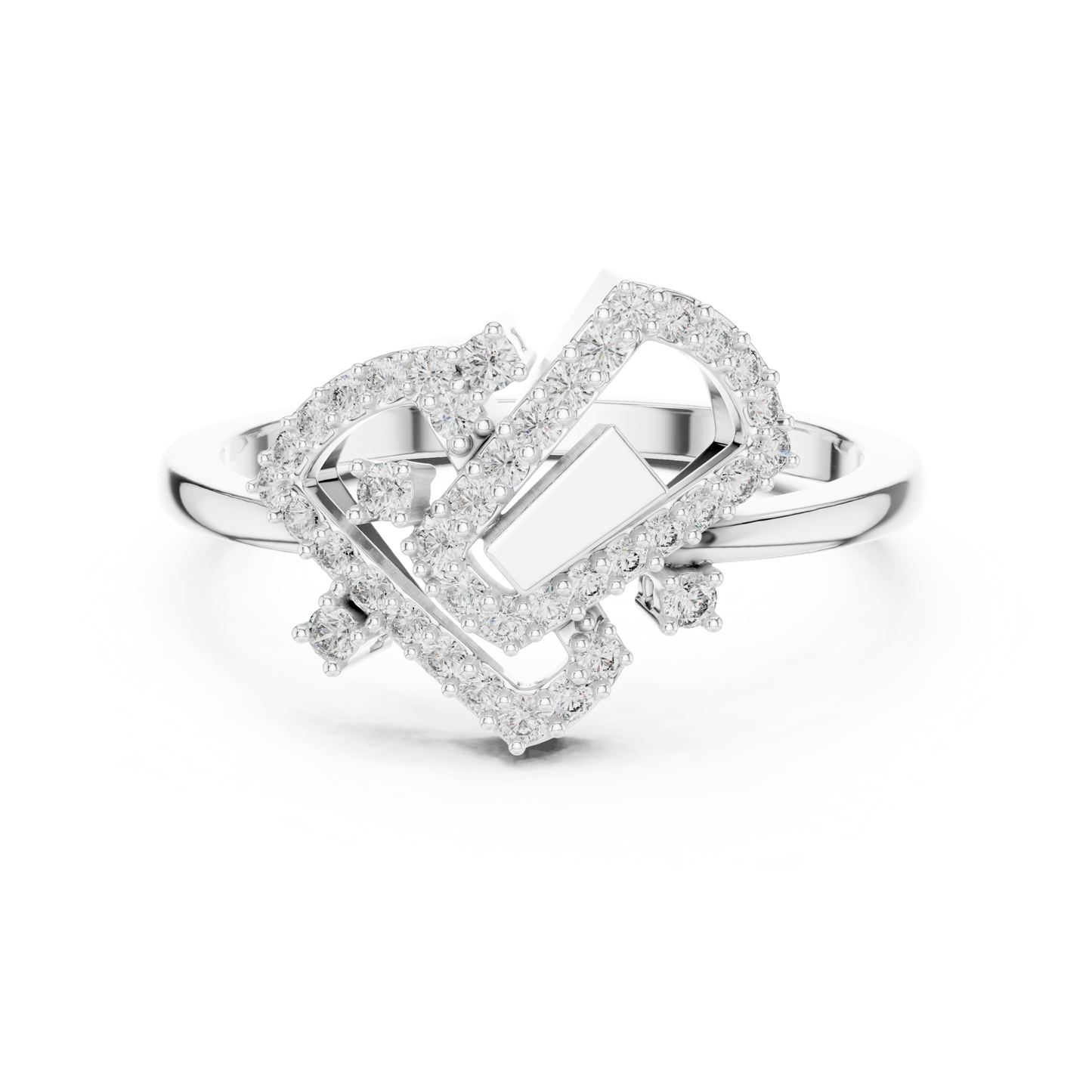 Mixed Shape Lab Grown Diamond Halo Ring