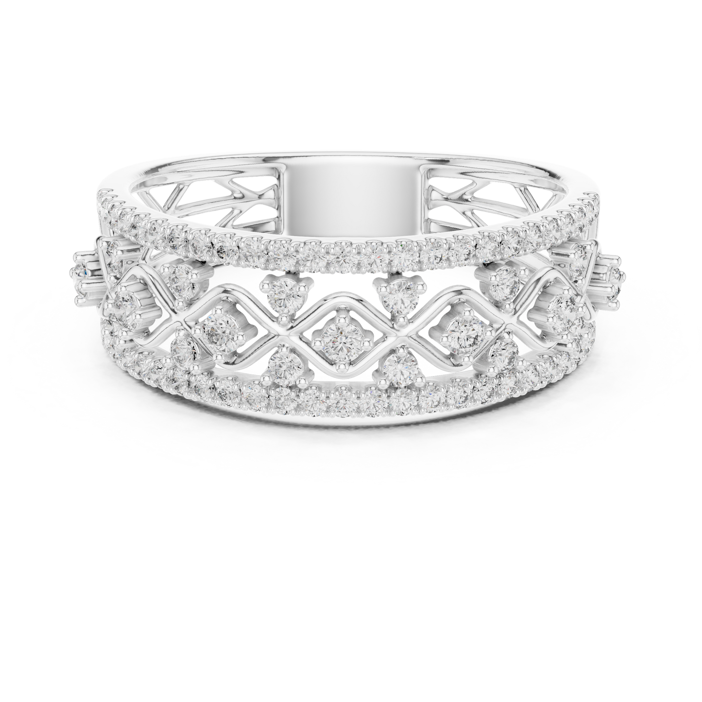 Mixed Shape Lab Grown Diamond Halo Ring