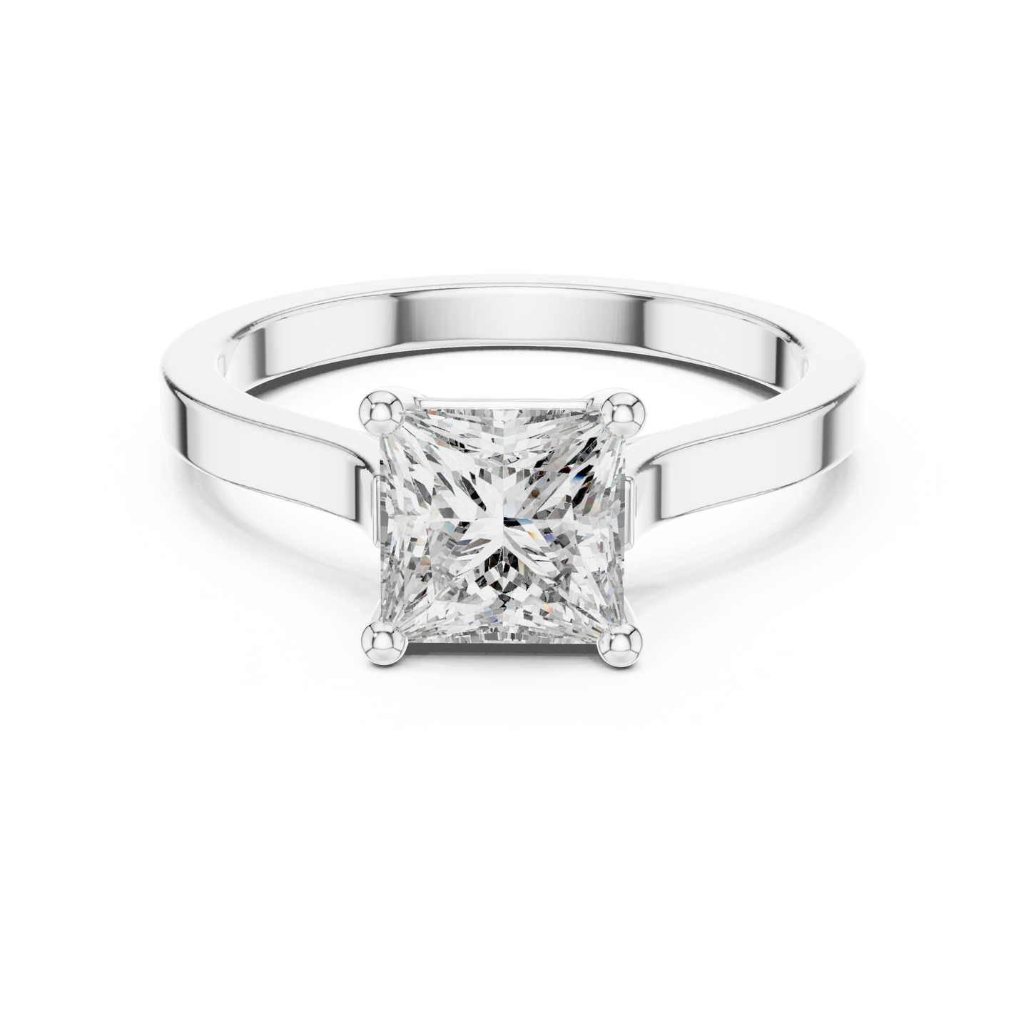 Cushion Solitaire Lab Grown Diamond Ring