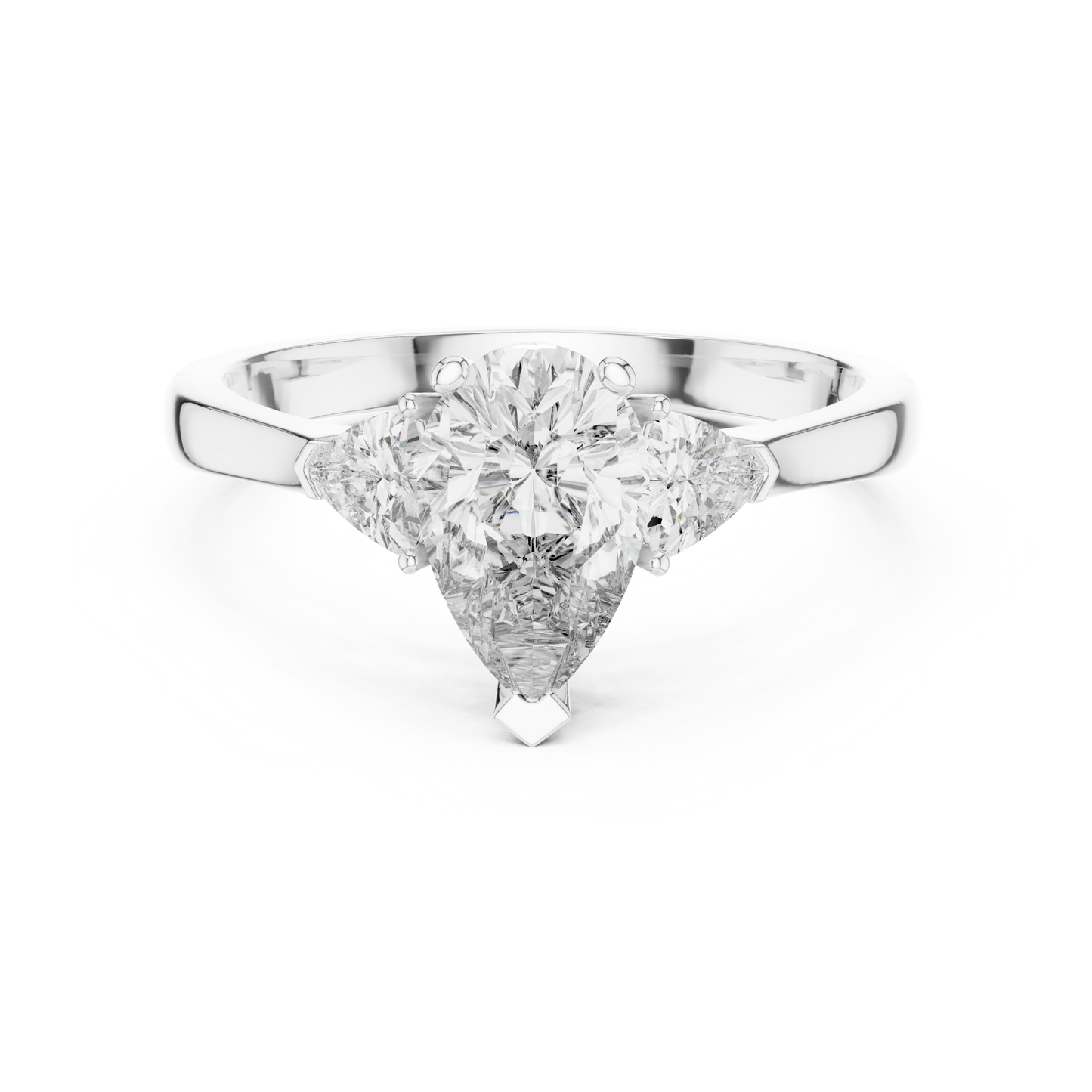 Mixed Shape Lab Grown Diamond Side Stone Ring