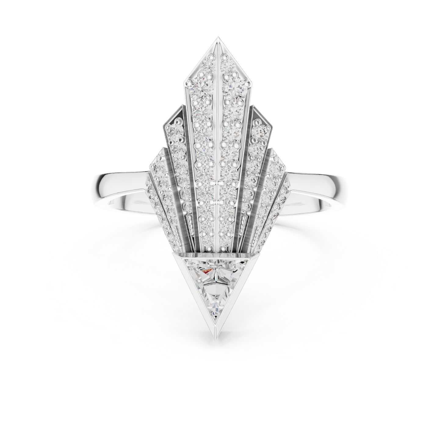 Mixed Shape Lab Grown Diamond Halo Ring