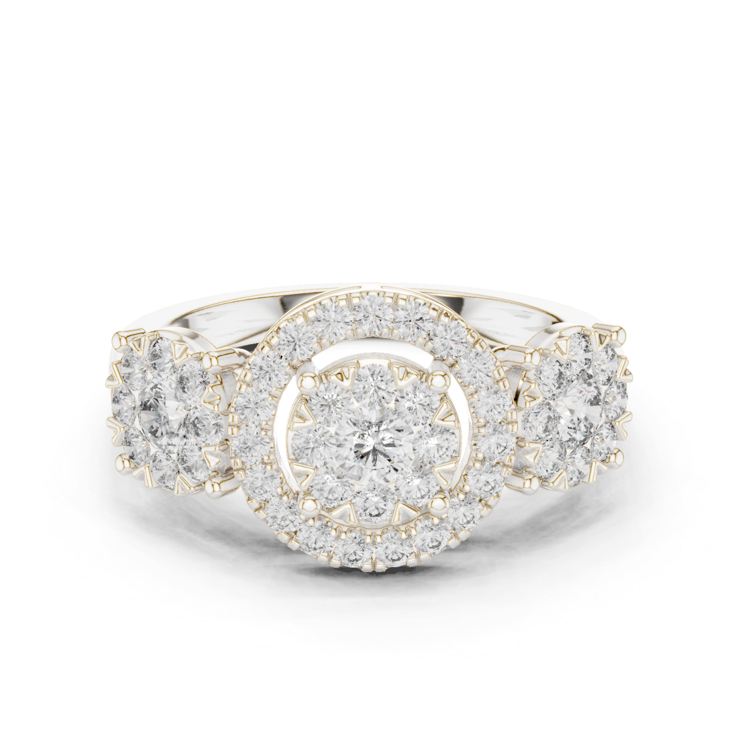 Round Halo Lab Grown Diamond Ring