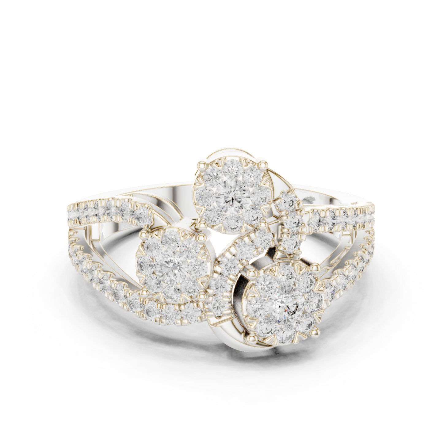 Mixed Shape Lab Grown Diamond Halo Ring