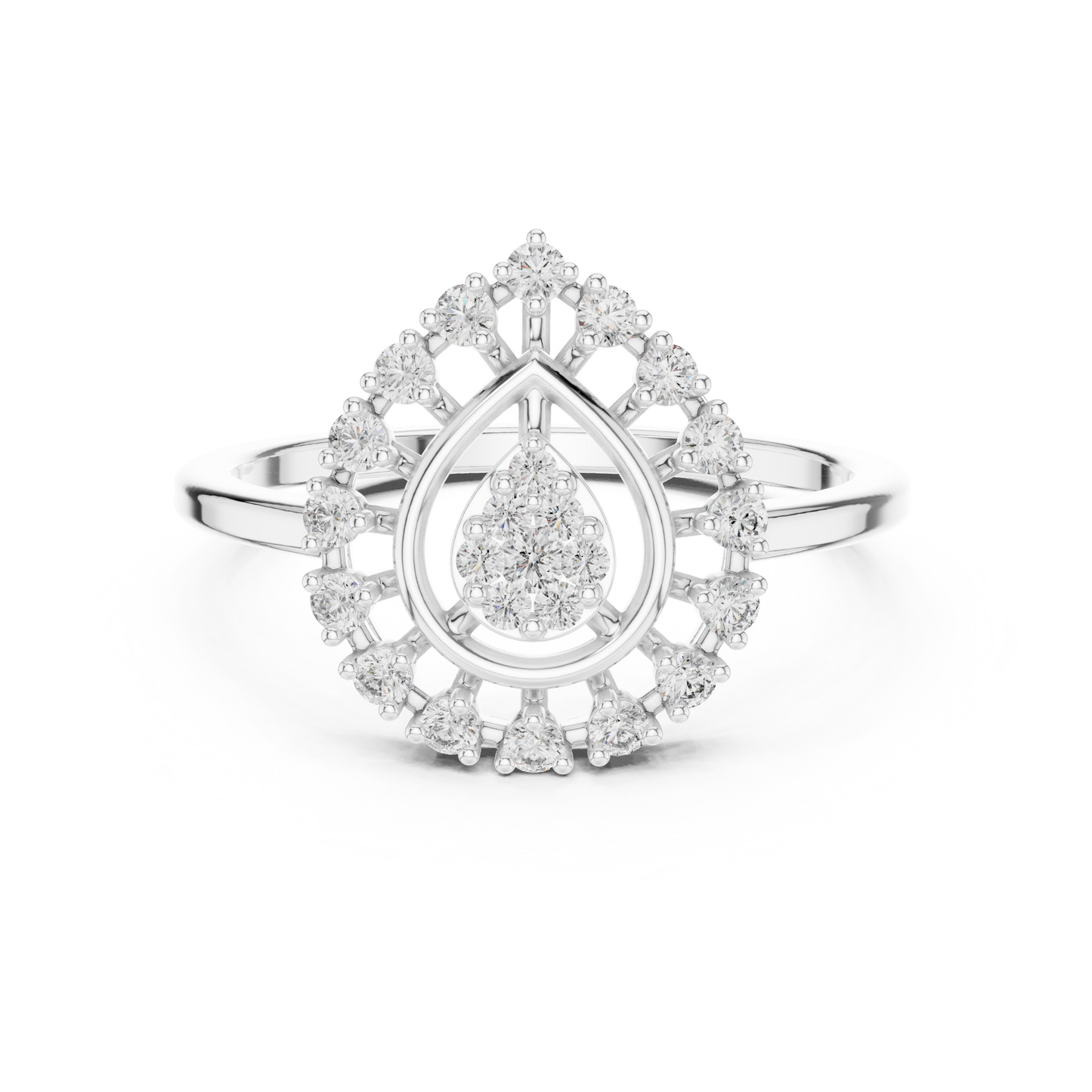 Round Halo Lab Grown Diamond Ring